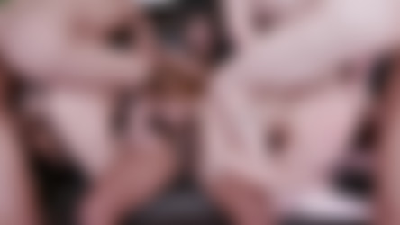 Sexy sluts Larissa Leite and Cintia Lara fuck five big studs [1080p].mp4